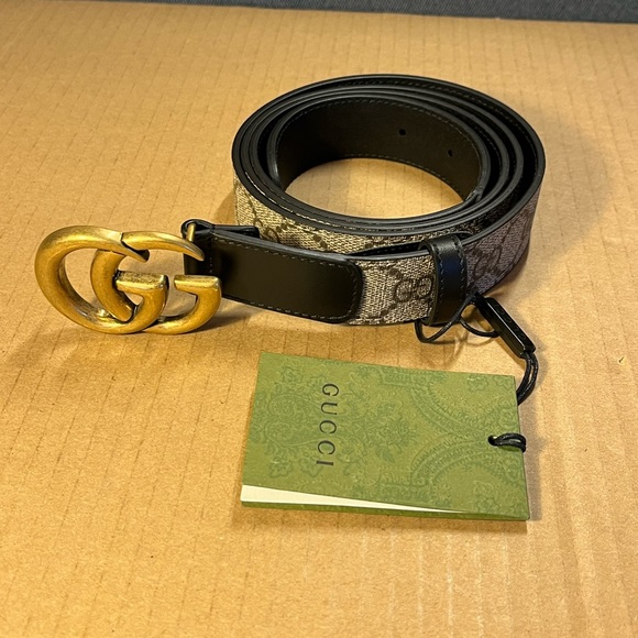 Authentic Gucci Double G Buckle Women Belt size 46/115 - Picture 4 of 9